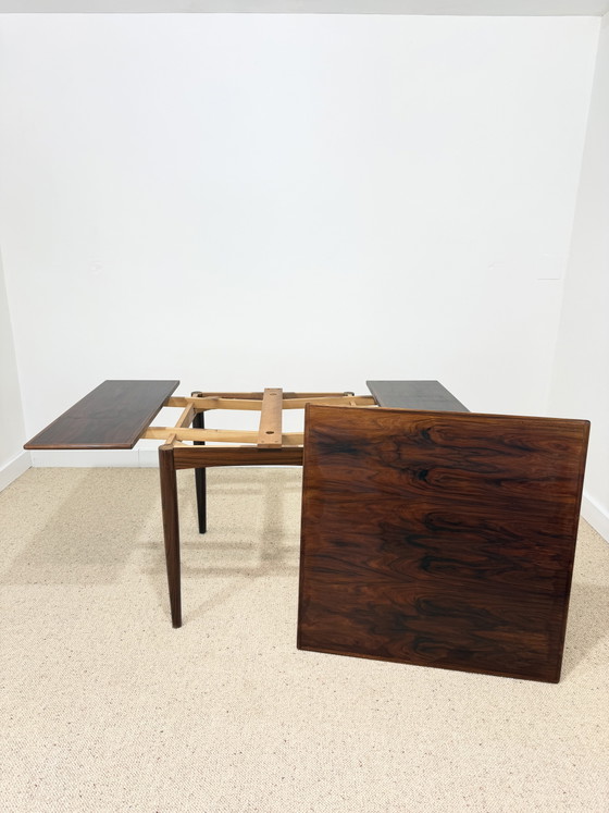 Image 1 of Extendable Scandinavian rosewood dining table – 1960s/70s