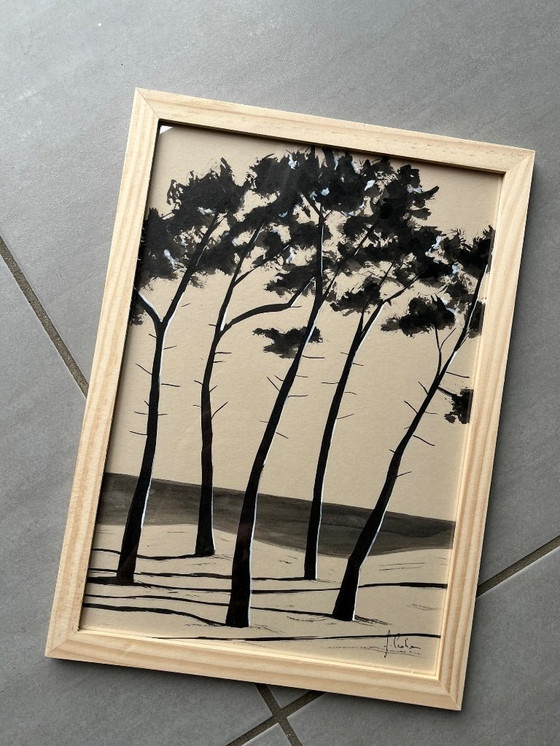 Image 1 of India ink on natural paper.  Format 30x21cm.