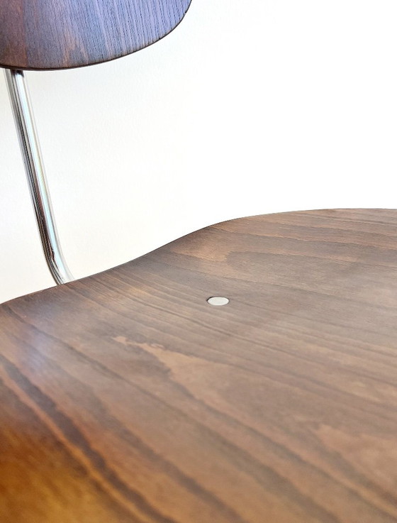 Set van 4 originele Egon Eiermann SE68 stoelen van Wilde + Spieth – Vintage stapelbare eetkamerstoelen, Duits (photo 7 of 9)