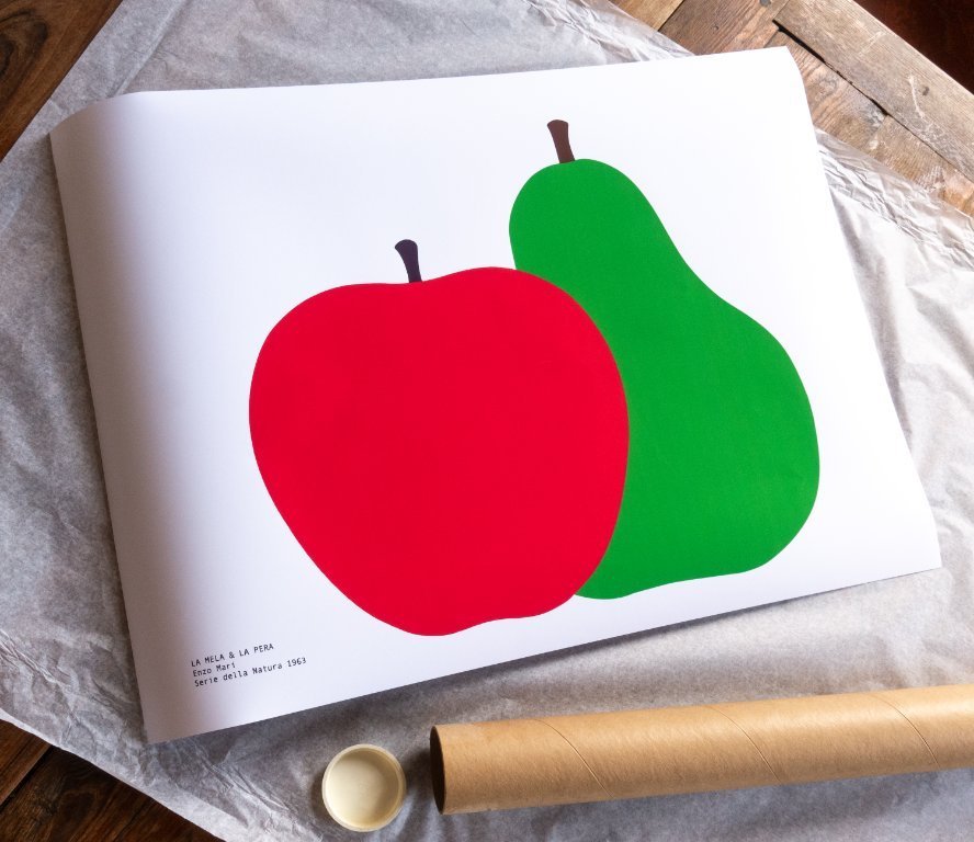 La Pera La Mela - Enzo Mari - Serie della Natura 1963 - Poster 70