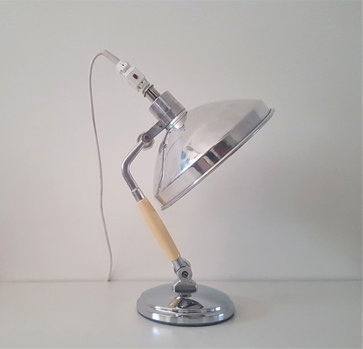 Lámpara de mesa industrial de Kurt Rosenthal de 1950