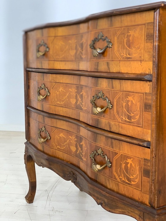 Image 1 of Baroque style chest of drawers Hallway chest of drawers Living room cabinet Vintage