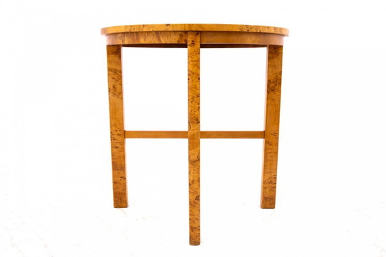 Image 1 of Mesa auxiliar Art Decó, mediados del siglo XX, abedul.