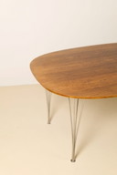 Piet Hein & Bruno Mathsson Superellipse-Esstisch, 1970er Jahre, Fritz Hansen