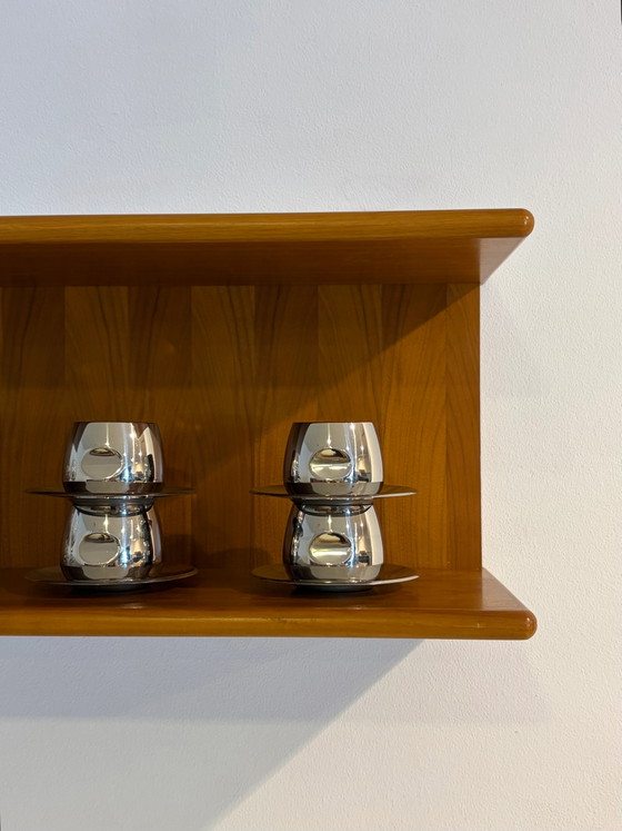 Vintage teak wall shelf – Shelving unit, Scandinavian (photo 3 of 8)