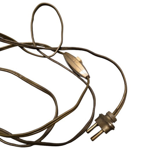 Image 1 of Lámpara de mesa dorada de estilo rococó