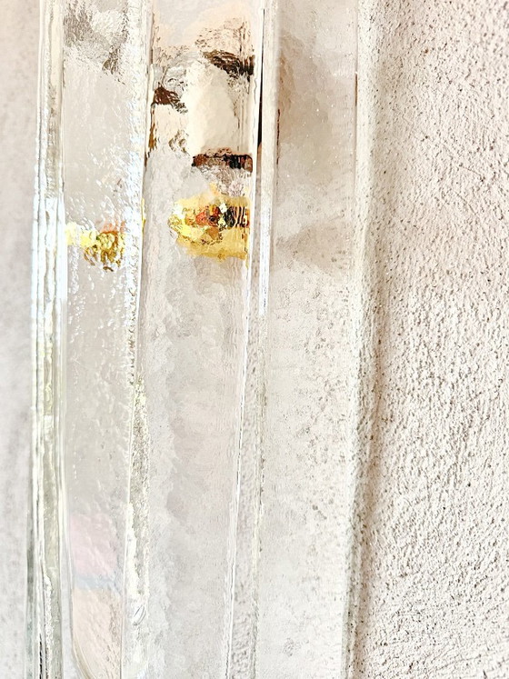 Vintage large Mazegga wall light Nason, Mazzega, Brass, Murano Glass, Gold (photo 6 of 15)