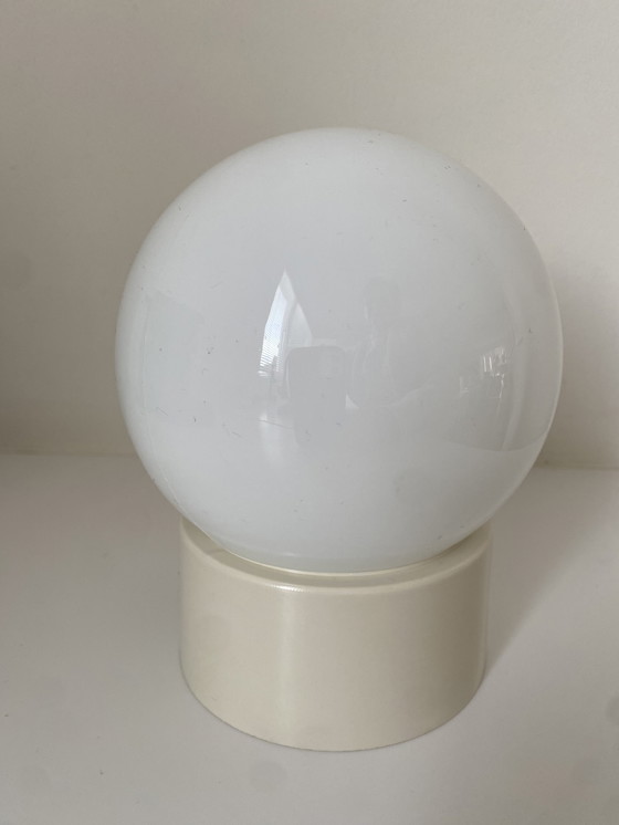 Image 1 of Lampada da soffitto vintage a globo - lampada da parete - vetro smerigliato