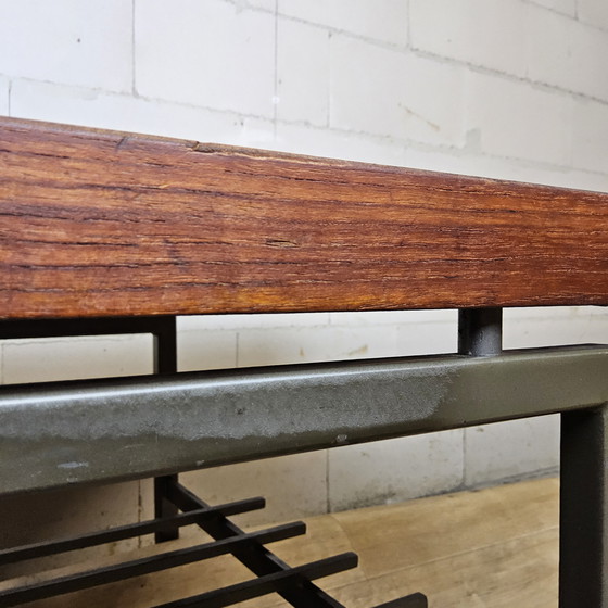 Image 1 of Tavolino vintage di design danese (anni '60) in teak con base in metallo (topform)