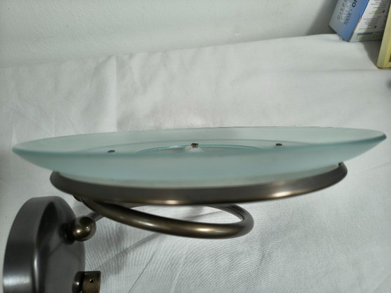 Image 1 of Vintage Herda Holland wandlamp – jaren 70 –brons met matglas