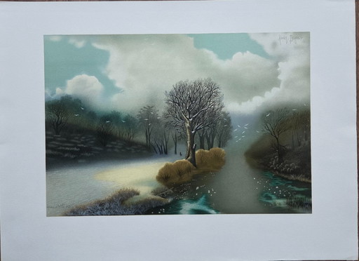 Degans Xavier (1949-) - Litografia Prova d'artista