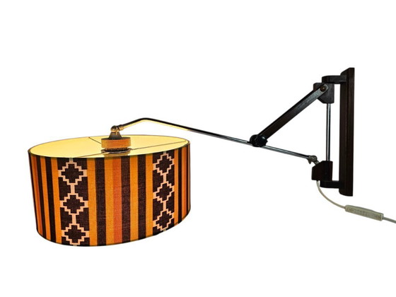 Image 1 of Mid-century design - adjustable wall lamp - teak - Scandinavian - 60s