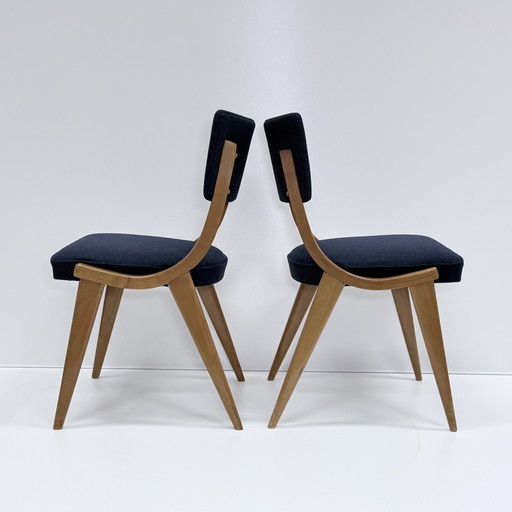 Sillas auxiliares BEN 4 piezas Vintage