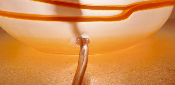 Image 1 of Lampada da tavolo vintage a forma di fungo Simais fatta a mano