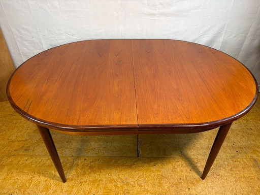 Mid-Century Retro Vintage Teak Oval Extending Dining Table by G Plan – Fresco Range 1960s    Designed by Victor Wilkins | Afromo