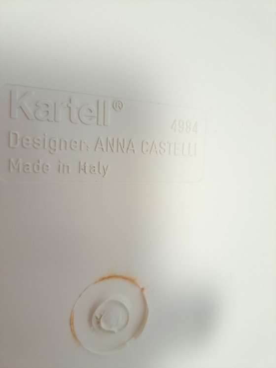 Image 1 of Cestino portaoggetti in plastica di design, portabiancheria Kartell, Anna Castelli Italia