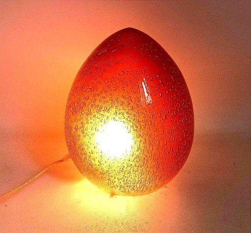 Lampe de table forme oeuf Hauteur 23,6 cm