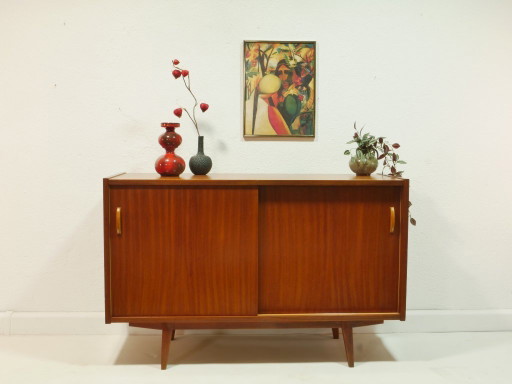 Buffet vintage des années 1960, meuble de style milieu du siècle, design RDA