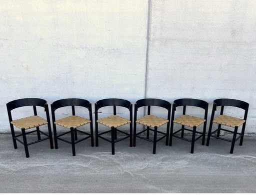 Ensemble de salle à manger Fritz Hansen papercord par Mogens Lassen
