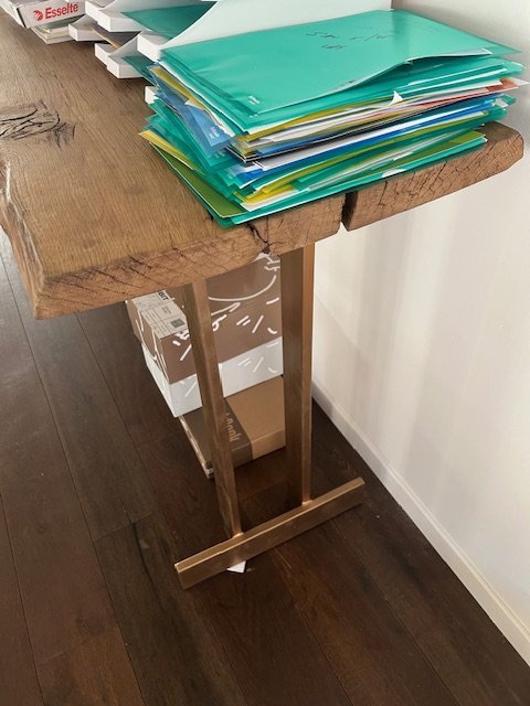 Image 1 of Mooie originele houten console