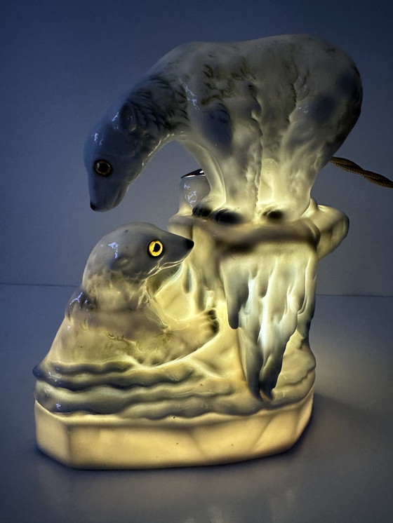 Image 1 of Art Deco (fragrance) lamp - polar bears