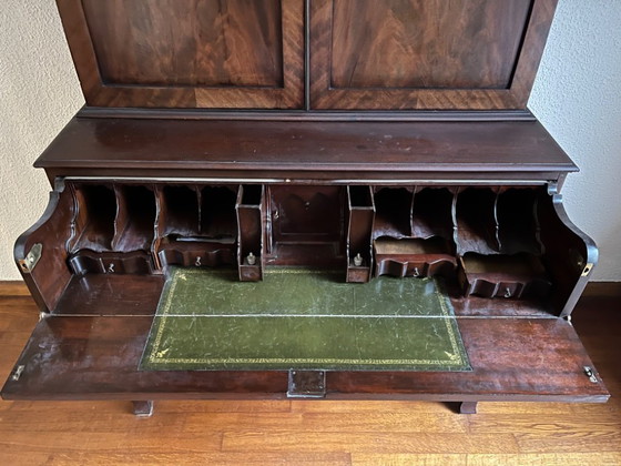 Image 1 of Mobiletto da scrittura georgiano in mogano cubano