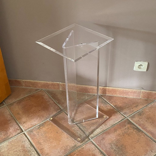 David Lange console uit 1980. Plexiglas. – Roche Bobois