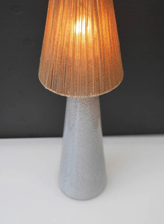 Image 1 of Art glass lamp by Bengt Orup for Hyllinge Glasbruk