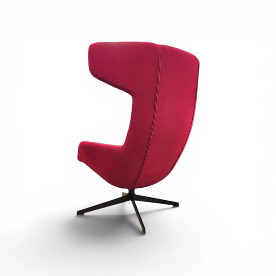 ALFREDO HÄBERLI / Sessel “Take a line for a walk” / Moroso / Italien / Design 2003 / rote Wolle – Wool (photo 6 of 13)