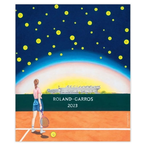 Cartel oficial ROLAND-GARROS Maxime Verdier 2023