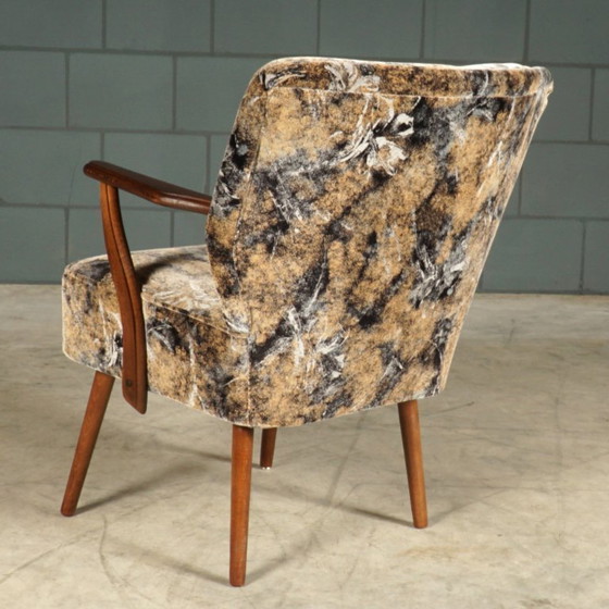 Image 1 of Vintage cocktail armchair – velvet – 1960s