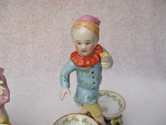 Image 1 of Juego de salero y pimentero de finales del siglo XIX, fabricado por Greiner & Sohne para Rauenstein.