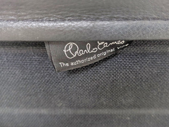 Image 1 of Original 3x Vitra Charles & Ray Eames Chair EA 108 Leather Black
