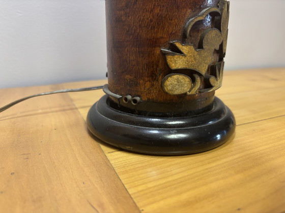 Image 1 of Lamp met drukrol, eind 19e eeuw