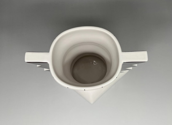 Image 1 of Heide Warlamis Postmoderne Keramik Vase Vienna Collection 1980 1990 Memphis Style