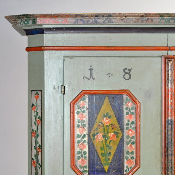 Image 1 of Gabinete de bodas alemán, fechado en 1868