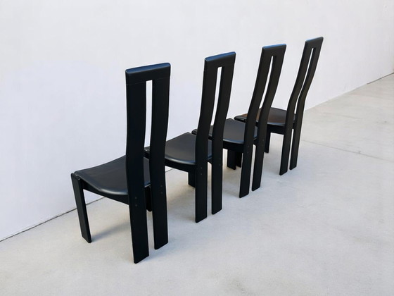 Image 1 of 4x Designer chairs by Pietro Costantini - Italy, 1970s
