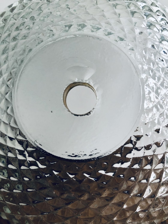 Image 1 of Lámpara de techo antigua de cristal y bronce de Maison L.GAU