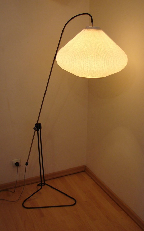 Image 1 of 60s-style floor lamp.