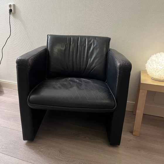 Luxury Leolux Fabio Armchair Black Leather (photo 7 of 7)