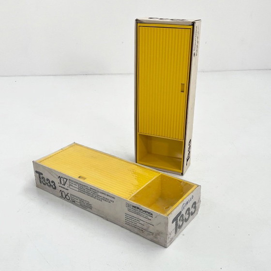 Image 1 of Gele T333 apotheek van Metalplastica, 1970