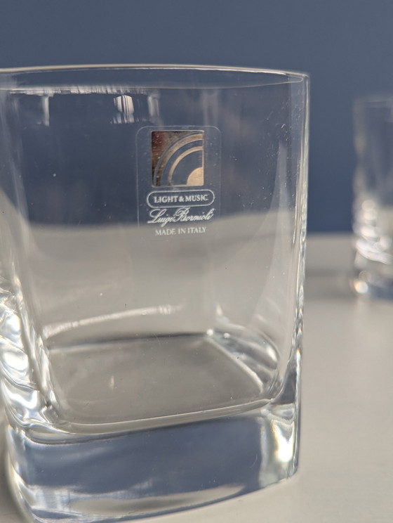 Image 1 of 3x vintage Italiaanse whiskey glazen 