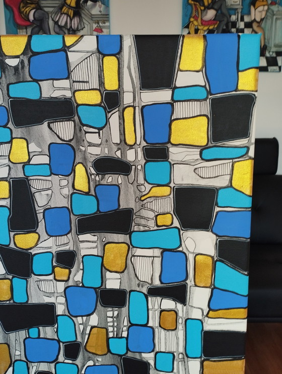 Image 1 of Natia Antadze Abstracte compositie XXL