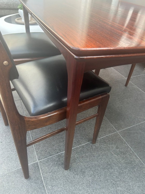 Image 1 of Erik Buch rosewood eetkamer set