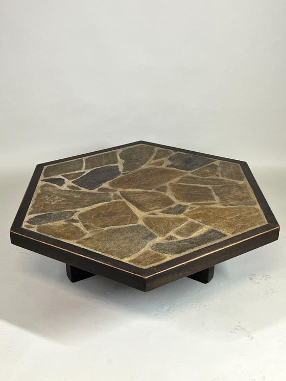 Image 1 of Couchtisch aus Steinmosaik im brutalistischen Stil, Europa, 1960er Jahre