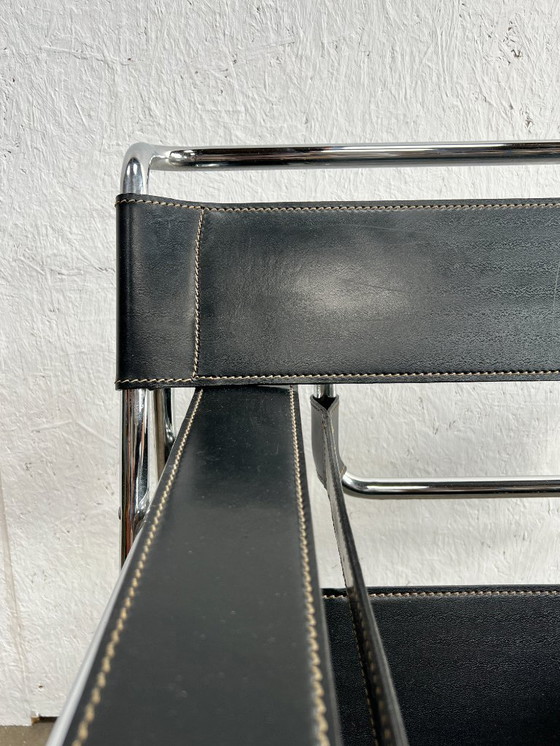 Image 1 of Vintage Wassily Stijl Stoel / Fauteuil , 1980's
