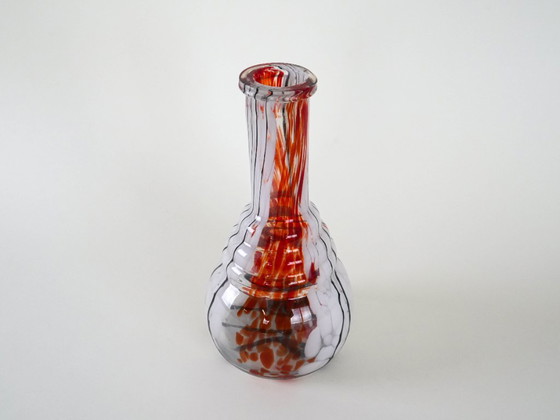 Image 1 of Glass vase, Italian design, 1970s, made in Italy