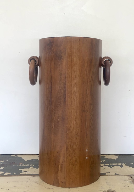Art deco walnotenhout design paraplubak jaren 30