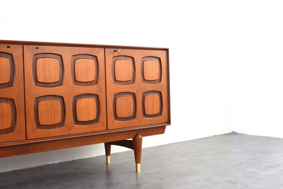 Image 1 of Buffet en teck du Mid Century par Rolf Rastad & Adolf Relling pour Gustav Bahus, années 1960.