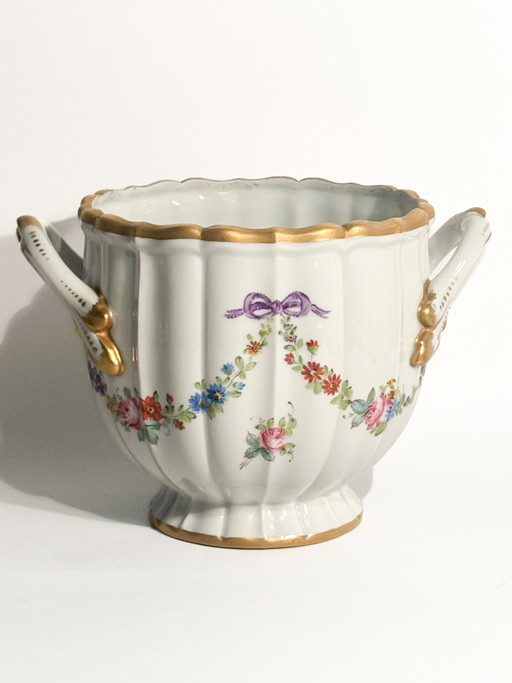 1950s Parisian Porcelain Centerpiece Vase Cachepot – vazen
